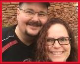 Image may contain: Joseph Beausoleil, Eddie Laub and Amanda Laub, people smiling, people standing, eyeglasses and indoor